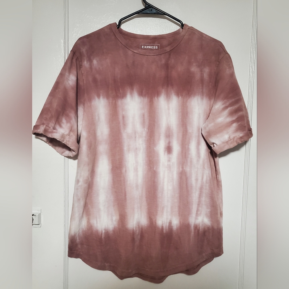 🆕️ Express men's pink tie-dye tee, Sz S
